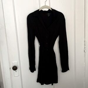 Long Sleeve Black Dress Forever 21.